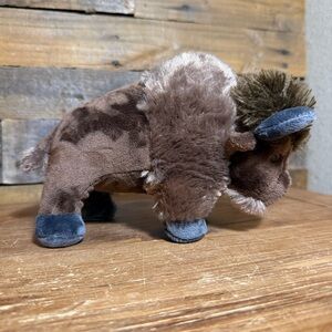 Wild Republic Bison / Buffalo Stuffed Plush Brown 8 Inch